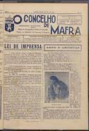 O Concelho de Mafra: Semanário ilustrado. Órgão de Propaganda e Defesa do Concelho, Ano 1, n.º 30