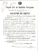 Boletim de Óbito 1176
Maria José Dias
Coval 197