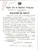 Boletim de Óbito 1254
Maria da Conceição
Coval 377