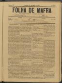 Folha de Mafra: Periódico noticioso, literário e agrícola, Ano 1, n.º 32