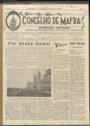 O Concelho de Mafra: Semanário ilustrado. Órgão de Propaganda e Defesa do Concelho, Ano 1, n.º 1