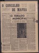 O Concelho de Mafra: Jornal Regionalista, Ano 20, n.º 569