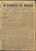 O Correio de Mafra: Jornal semanal, noticioso e agrícola, defensor dos interesses da Comarca de Mafra, Ano 2, n.º 19