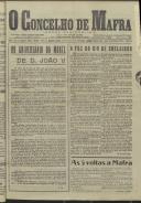 O Concelho de Mafra: Jornal Regionalista, Ano 16, n.º 493