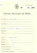 OP 93/1960 - Augusto Serra Costa - construção de moradia - Ericeira 
Licença de construção nº 1386/ 1960 
Licença de habitação nº 465/1961