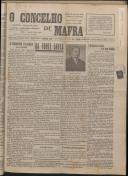 O Concelho de Mafra: Jornal Regionalista, Ano 12, n.º 383