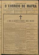 O Correio de Mafra: Jornal semanal, noticioso e agrícola, defensor dos interesses da Comarca de Mafra, Ano 2, n.º 40