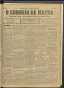 O Correio de Mafra: Jornal semanal, noticioso e agrícola, defensor dos interesses da Comarca de Mafra, Ano 5, n.º 184