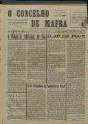 O Concelho de Mafra: Jornal Regionalista, Ano 25, n.º  626