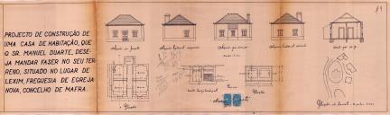 OP Manuel Duarte - Lexim / Igreja Nova - Construir casa para habitação - Licença de construção nº 995/1948, de 24 de Novembro -
Licença de utilização nº 623/1963, de 6 de Maio