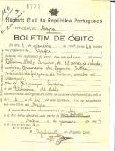 Boletim de Óbito 1713
Albino Melo Pereira
Coval 120