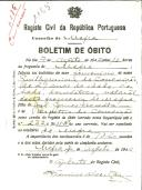 Boletim de Óbito 1165
Guilhermina da Conceição
Coval 186