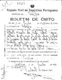 Boletim de Óbito 1934
Alberto Virgílio da Costa Cabral Carmo
Coval 419