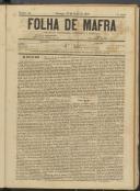 Folha de Mafra: Periódico noticioso, literário e agrícola, Ano 1, n.º 44