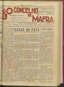 O Concelho de Mafra: Semanário ilustrado. Órgão da União Nacional, Ano 2, n.º 73