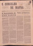 O Concelho de Mafra: Jornal Regionalista, Ano 19, n.º 558