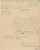 Ofício do juiz da Irmandade do Santíssimo Sacramento do Sobral da Abelheira, Joaquim Dias Caseiro, dirigido ao administrador do Concelho de Mafra, relativo ao envio do orçamento geral para o ano económico de 1897 a 1898, acompanhado dos documentos que lhe dizem respeito.