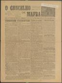 O Concelho de Mafra: Jornal Regionalista, Ano 9, n.º 320