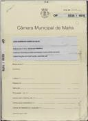 OP  5339/1970 - José Domingos Nunes da Silva - Rua do Vale nº.5 - Venda do Pinheiro - construção duma moradia - 
Licença de construção n.º 1250/70
Licença de  habitação n.º 31/71.