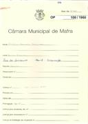 OP 100/1960 - António Amâncio Gonçalves - construção de moradia - Barril / Encarnação 
Licença de construção nº 274/1960 