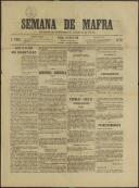 Semana de Mafra: Defensor dos interesses do Concelho de Mafra, Ano 2, n.º 56