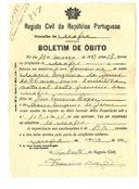 Boletim de Óbito 857
Maria Eugénia de Jesus
Coval 561