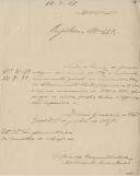 Ofício do juiz da Irmandade do Santíssimo Sacramento do Gradil, António da Cruz Maráo, dirigido ao administrador do Concelho de Mafra, referente ao envio do orçamento geral da dita Irmandade para o ano económico de 1897 a 1898, a fim de ser remetido a aprovação superior.