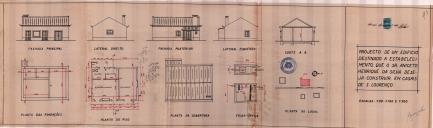 OP Aniceto Henrique da Silva - Casais de São Lourenço / Encarnação - Construir edifício para estabelecimento - Licença de construção nº 1497/1952 - Licença de utilização nº 818/1956