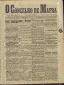 O Concelho de Mafra: Jornal Regionalista, Ano 15, n.º 456