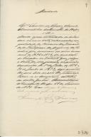 Mandado do administrador do Concelho de Mafra, Severino de Sousa Azevedo, para intimação dos mesários da Irmandade do Santíssimo Sacramento da freguesia da Carvoeira que serviram no ano económico de 1872 a 1873. 