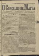 O Concelho de Mafra: Jornal Regionalista, Ano 18, n.º 525