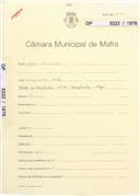 OP 5222/1970 João Geraldes - Gonçalvinhos - Mafra - construção de um barracão  - licença de construção nº 470/1970 - licença de utilização nº 389/1970 