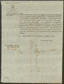 Circular do Distrito Administrativo de Lisboa, 3.ª Repartição, 1.ª Divisão, secretário geral Olímpio Joaquim de Oliveira, relativa ao lançamento da décima do primeiro semestre de 1836.