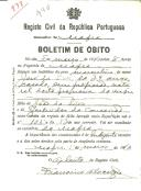 Boletim de Óbito 940
José da Silva
Coval 238