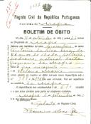 Boletim de Óbito 1087
António da Silva Iria
Coval 135