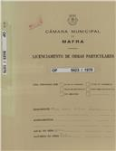 OP 5423/1970
Elsa Maria Antunes Ferreira
Mafra
Aprovação de ante-projecto para dois blocos - Construção de prédio
Licença de construção n.º 1978/79
Licença de habitação n.º 509/88