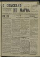 O Concelho de Mafra: Jornal Regionalista, Ano 27, n.º  656