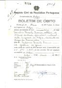 Boletim de Óbito 2120
Arnaldo Duarte Franco
Coval 68