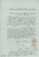 Licença concedida pelo cardeal patriarca de Lisboa, D. Manuel I, aos devotos de Santo António para o festejarem e exporem o Santíssimo Sacramento com procissão na freguesia da Igreja Nova no dia 5 de Julho de 1868. 