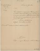 Ofício do juiz da Irmandade do Santíssimo Sacramento da vila de Mafra, Domingos Ferreira Alcântara, para o administrador do Concelho de Mafra, informando do número de irmãos da referida Irmandade em 31 de Dezembro de 1912 que era de quinhentos e quarenta e sete. 