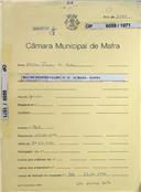 OP 6059/1971 - Abílio Franco da Silva - Achada-Mafra
Construção de uma moradia
Licença de construção n.º 767/1971
Licença de habitação n.º 164/1972