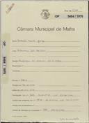 OP 5484/1970 - António Vicente Jorge - ampliação de moradia com 1º andar, Ribamar / Santo Isidoro - licença de construção nº 1897/1970 - licença de utilização nº 389/1972