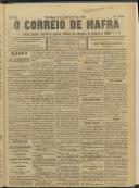 O Correio de Mafra: Jornal semanal, noticioso e agrícola, defensor dos interesses da Comarca de Mafra, Ano 3, n.º 101