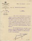 Ofício do presidente da Comissão Jurisdicional dos Bens Cultuais, [? Martins], dirigido ao administrador do Concelho de Mafra, a solicitar diversas informações sobre a igreja paroquial, casa das sessões e coreto da freguesia de Igreja Nova. 