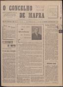 O Concelho de Mafra: Jornal Regionalista, Ano 20, n.º 572