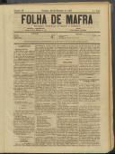 Folha de Mafra: Periódico noticioso, literário e agrícola, Ano 1, n.º 29