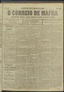 O Correio de Mafra: Jornal semanal, noticioso e agrícola, defensor dos interesses da Comarca de Mafra, Ano 4, n.º 153