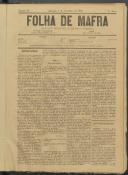 Folha de Mafra: Periódico noticioso, literário e agrícola, Ano 2, n.º 65