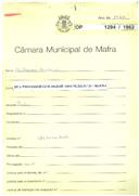 OP 1294/1962 - Guilherme Cristóvão - Rua Professor Guilherme Assunção nº.23 - Mafra. 
Construção de um prédio.
Licença construção nº. 1368/1962
Licença de habitação nº. 1359/1963