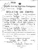 Boletim de Óbito 1949
Alfredo Batista Ribeiro
Coval 432